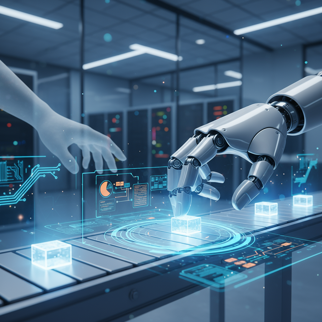 Robot hand automating a task previously done by human hands