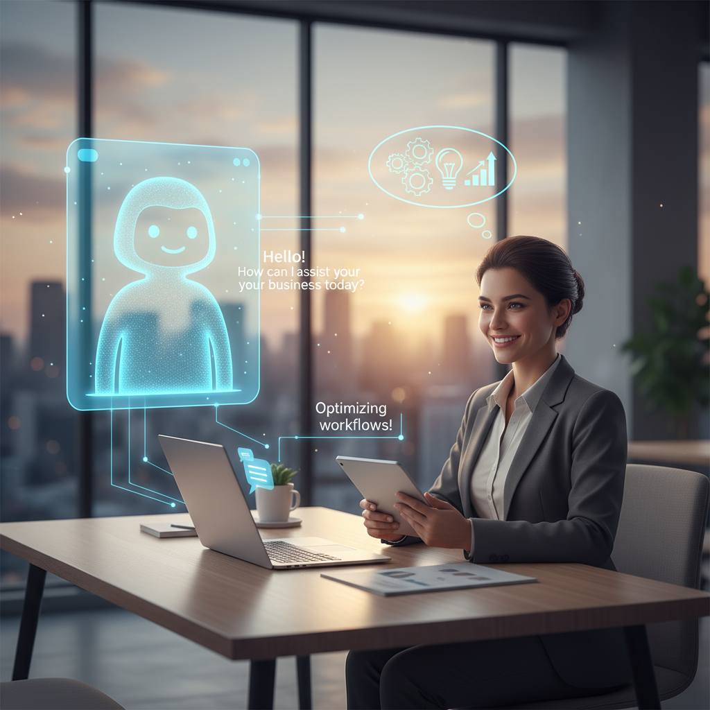 Chatbot engaging with a customer in a friendly manner