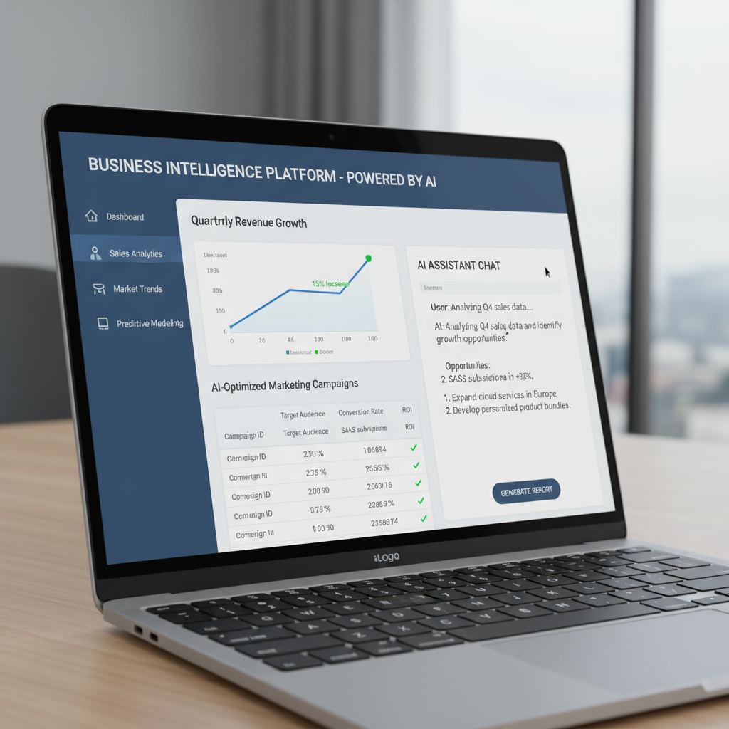 Screenshot of an AI tool being used for a business task